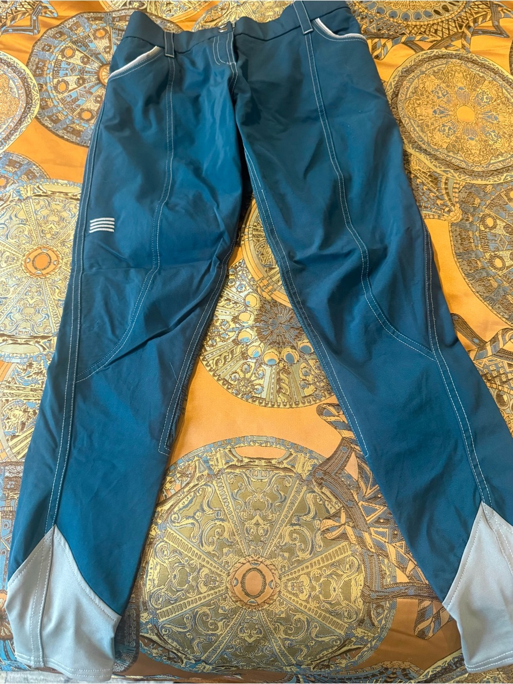 GhoDho Adena full seat riding breaches size 28 Teal blue
